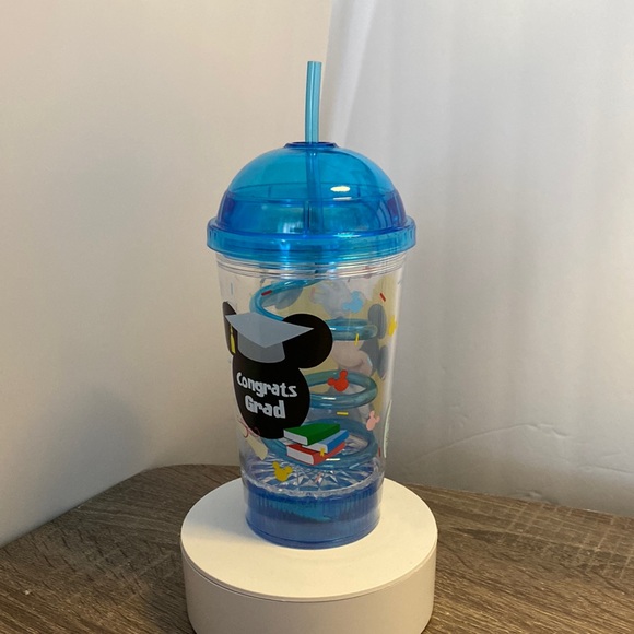 🆕💡 Disney Mickey Mouse Graduation Cup / Tumbler - Flashing Dome Cup - Picture 2 of 4